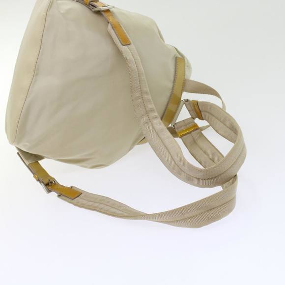 PRADA Backpack Nylon Beige Auth 45868 - Picture 7 of 16